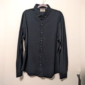 Linksoul Men's Button Down Shirt - Midnight Black